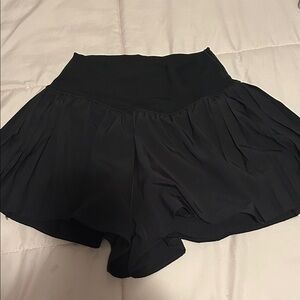 Aerie Black Flowy Shorts